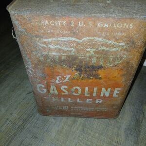 GASOLINE GLAMOUR Vintage Orange Can